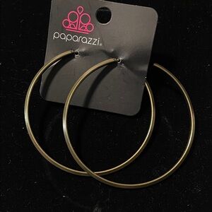 Paparazzi Classic Gold Hoop Earrings